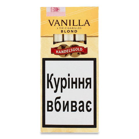 Сигарили Handelsgold Tip Cigarillos Vanilla Blond 5 пачка онлайн