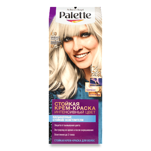 Крем-фарба Palette Intensive Color Creme 9,5-1 Попелястий блонд
