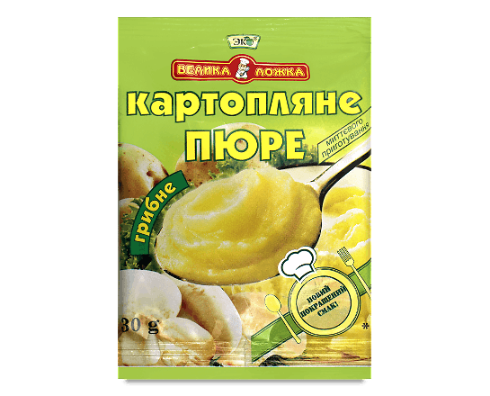 Пюре «Эко» «Велика Ложка» картопляне грибне