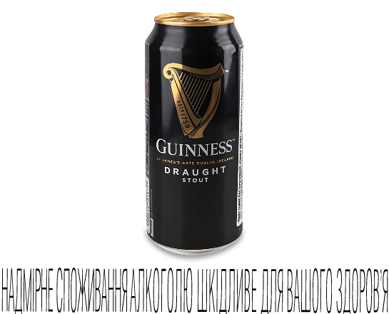 Пиво Guinness Draught темне з/б
