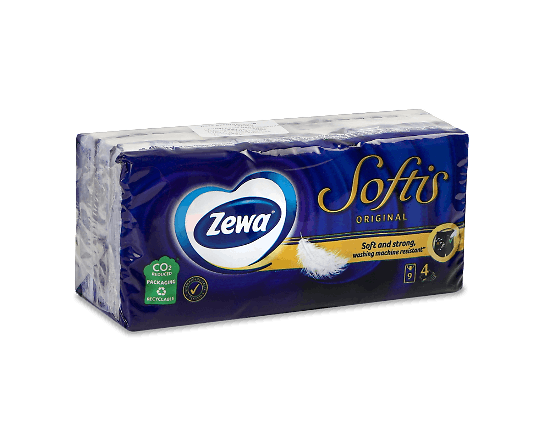 Хустинки гігієнічні Zewa Soft