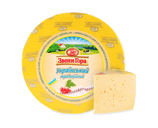 Сир «Звени Гора» «Український» «Традиційний» 50%