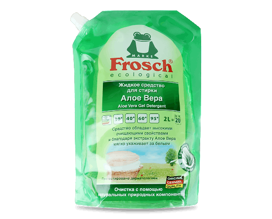 Засіб для прання Frosch «Алое вера» рідкий