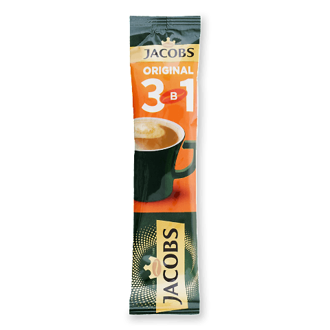 Напій кавовий Jacobs Original 3 в 1 12г – онлайн-супермаркет «Сільпо»
