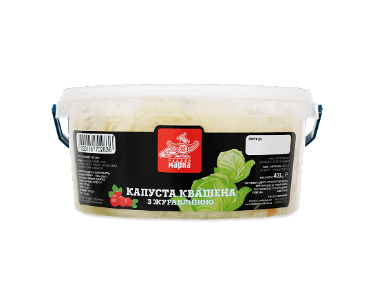 Салат «Чудова марка» капуста шаткована з журавлиною