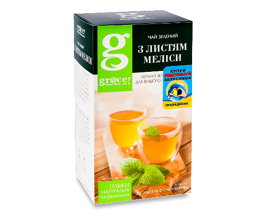 Чай зелений Gr@ce! з листям меліси