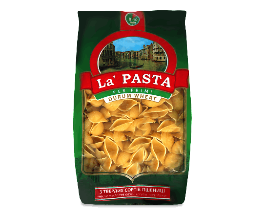 Вироби макаронні La Pasta черепашки