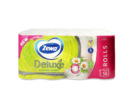 Папір туалетний Zewa Deluxe «Ромашка» 3-шаровий