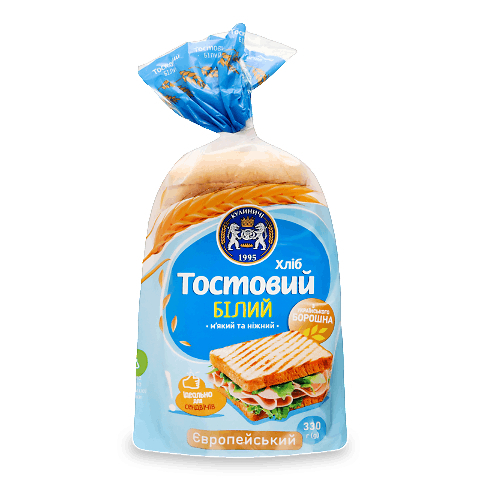 Хліб «Кулиничі» «Європейський» тостовий білий 330г – онлайн-супермаркет ...