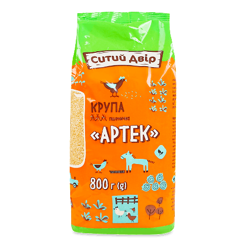 Крупа пшенична «Ситий двір» «Артек» 800г – онлайн-супермаркет «Сільпо»