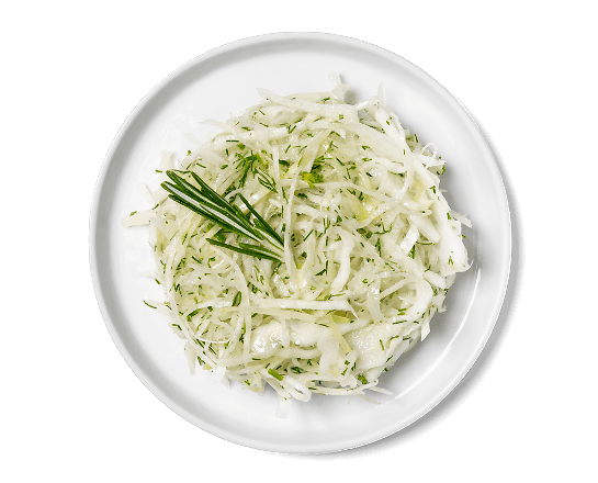 Салат з капусти з зеленню