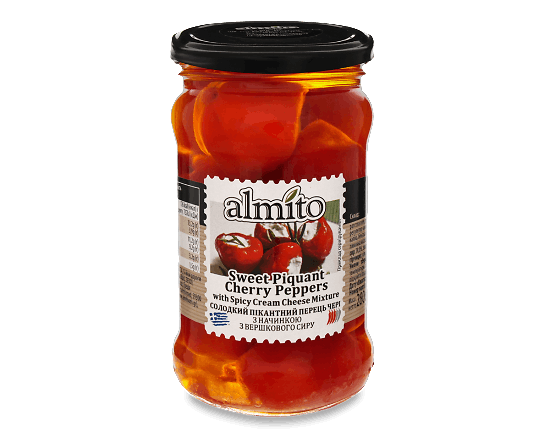 Перець Almito солодкий пікантний черрі фарширований сиром