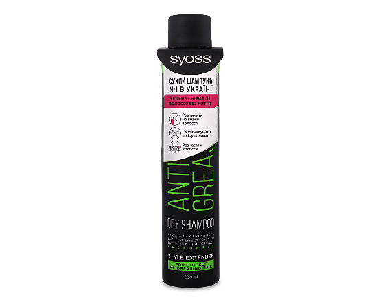 Шампунь для волосся Syoss Anti Grease сухий