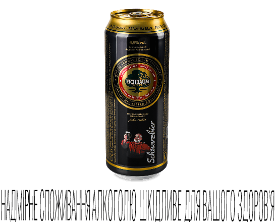 Пиво Eichbaum Premium Schwarzbier темне з/б