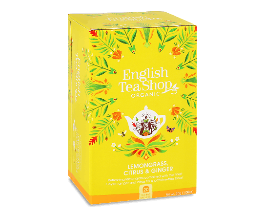 Чай трав'яний English Tea Shop лемонграс-імбир-цитрус органічний