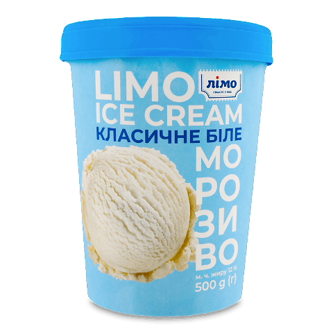 Морозиво «Лімо» біле, відро 500г – онлайн-супермаркет «Сільпо»