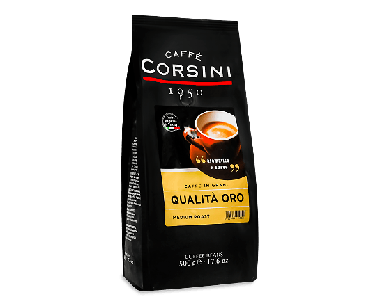 Кава зернова Corsini Qualita' Oro смажена натуральна