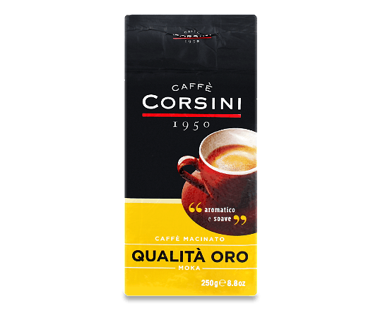 Кава мелена Corsini Qualita' Oro смажена натуральна