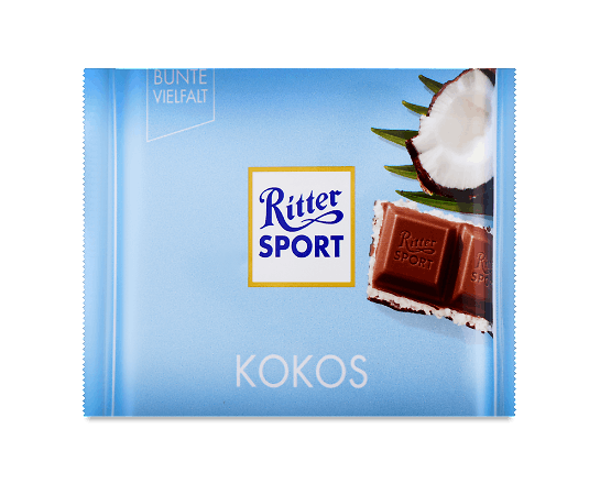 Шоколад молочний Ritter Sport з кокосово-молочним кремом