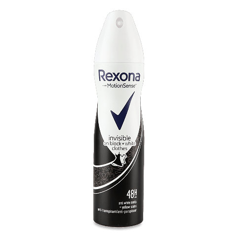 Дезодорант-спрей Rexona «Невидимий на чорному і білому»