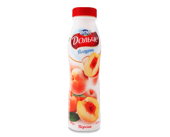Йогурт Дольче Lactel персик 2,5%