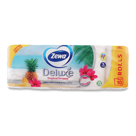Папір туалетний Zewa Deluxe 3-шаровий, лімітована колекція