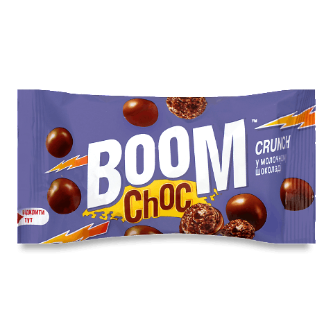 Драже Boom Choc рисові кульки в молочному шоколаді 30г – онлайн ...
