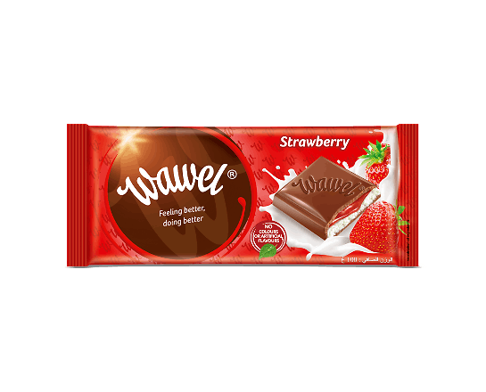 Шоколад молочний Wawel з полунично-йогуртовою начинкою