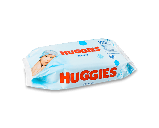 Серветки вологі Huggies Pure