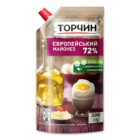 Майонез «Торчин» «Європейський» 72% 300г – онлайн-супермаркет «Сільпо»