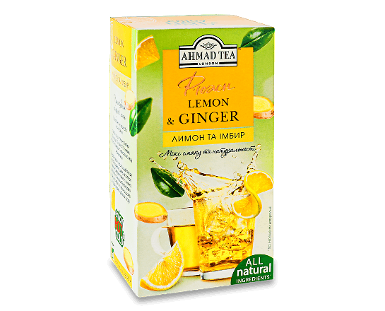 Суміш трав'яна Ahmad tea Лимон та імбир