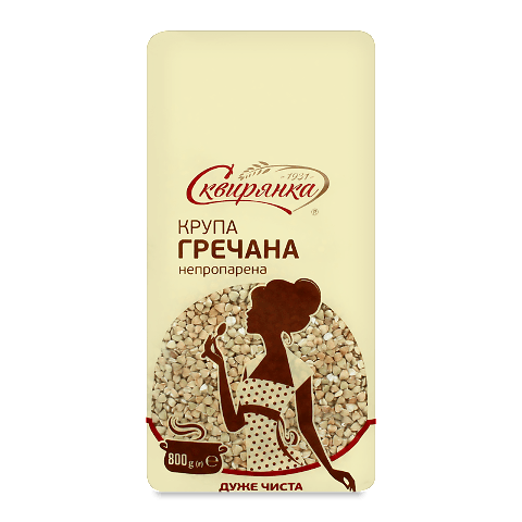 Крупа «Сквирянка» гречана непропарена 800г – онлайн-супермаркет «Сільпо»