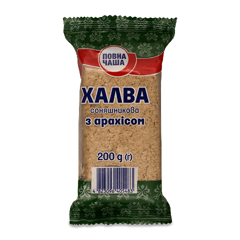 Халва «Повна Чаша»® соняшникова з арахісом 200г – онлайн-супермаркет ...