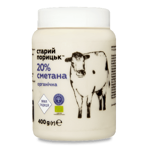 Сметана «Лавка традицій» «Старий Порицьк» органічна 20% 400г – онлайн ...