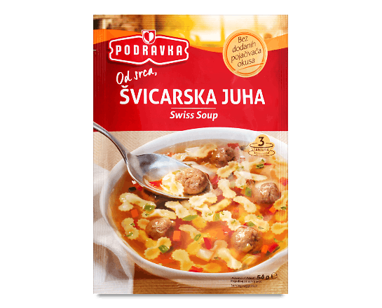 Суп Podravka по-швейцарськи м'ясний