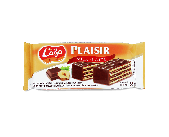 Вафлі Gastone Lagо з фундуковим кремом в молочному шоколаді