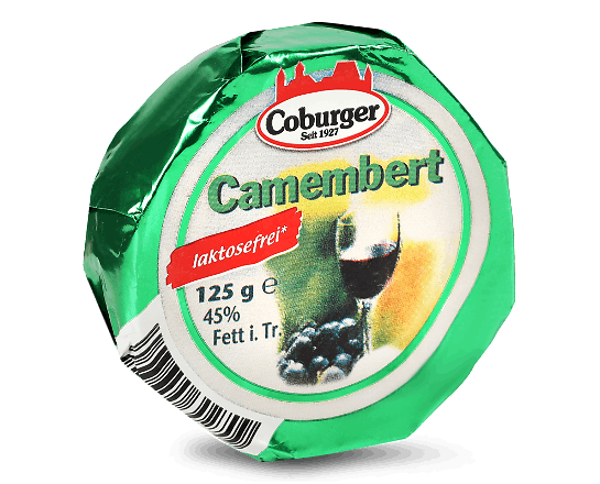 Сир Coburger «Камамбер» безлактозний 45%
