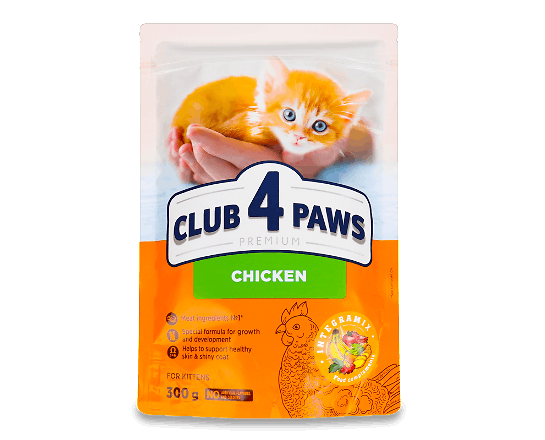 Корм для кошенят Club 4 Paws курка сухий