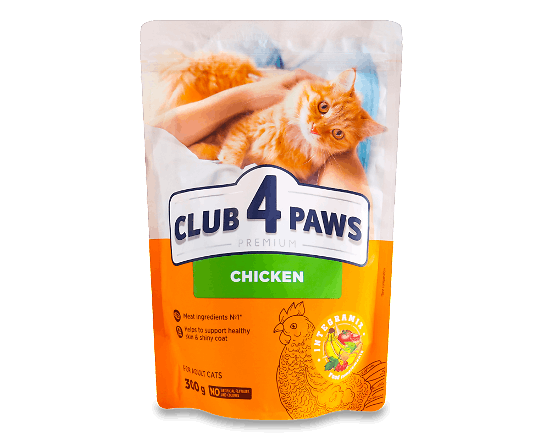 Корм для котів Club 4 Paws курка сухий