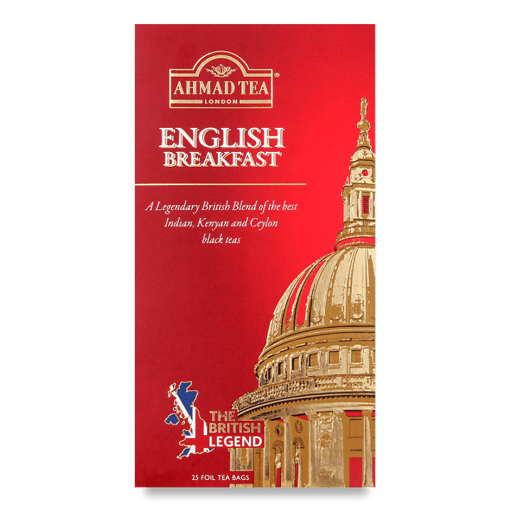 Чай чорний Ahmad tea London «Англійський до сніданку» 25*2г