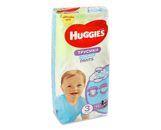 Підгузки-трусики Huggies для хлопчиків 3 (6-11 кг)