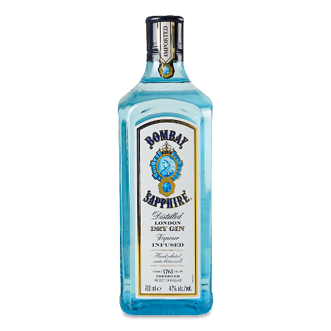 Джин Bombay Sapphire 47% 0,7л – онлайн-супермаркет «Сільпо»