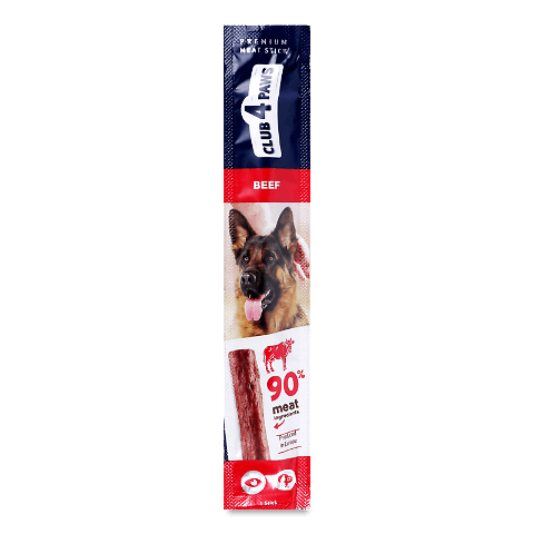 Ласощі для собак Club 4 Paws м'ясна паличка яловичина 12г – онлайн ...
