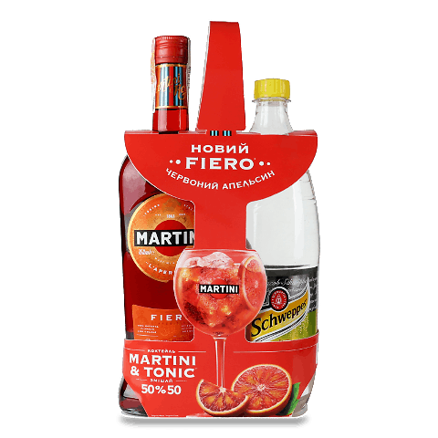 Набір: вермут Martini Fiero 0,75 л + тонік Schweppes 1 л шт – онлайн ...