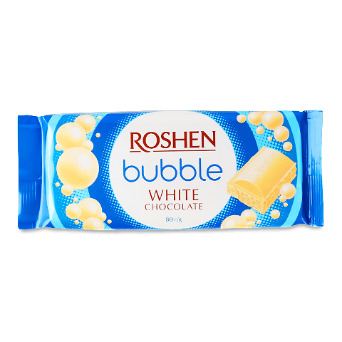 Шоколад білий Roshen пористий 80г – онлайн-супермаркет «Сільпо»