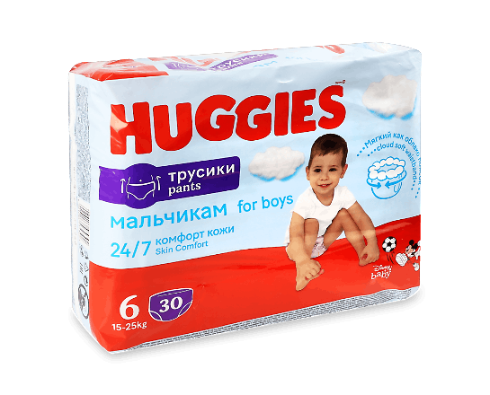 Підгузки-трусики Huggies Pant Boy Jum 6 (15-25 кг)