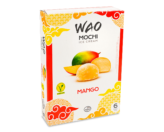 Десерт Wao Mochi з сорбетом з манго в рисовому тісті