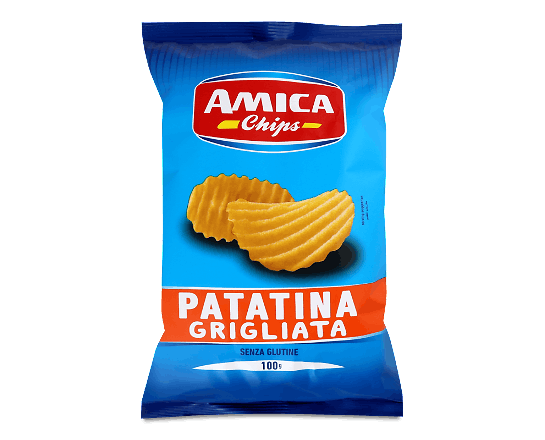 Чипси Amica картопляні рифлені з сіллю