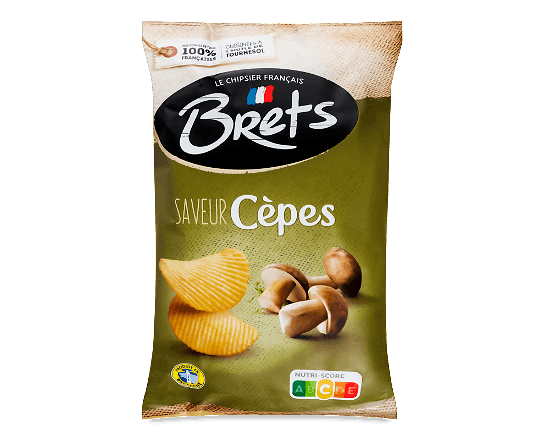 Чипси Bret's картопляні зі смаком білих грибів