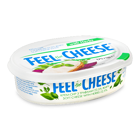 Сир Feel the Cheese вершковий з травами 22,5%